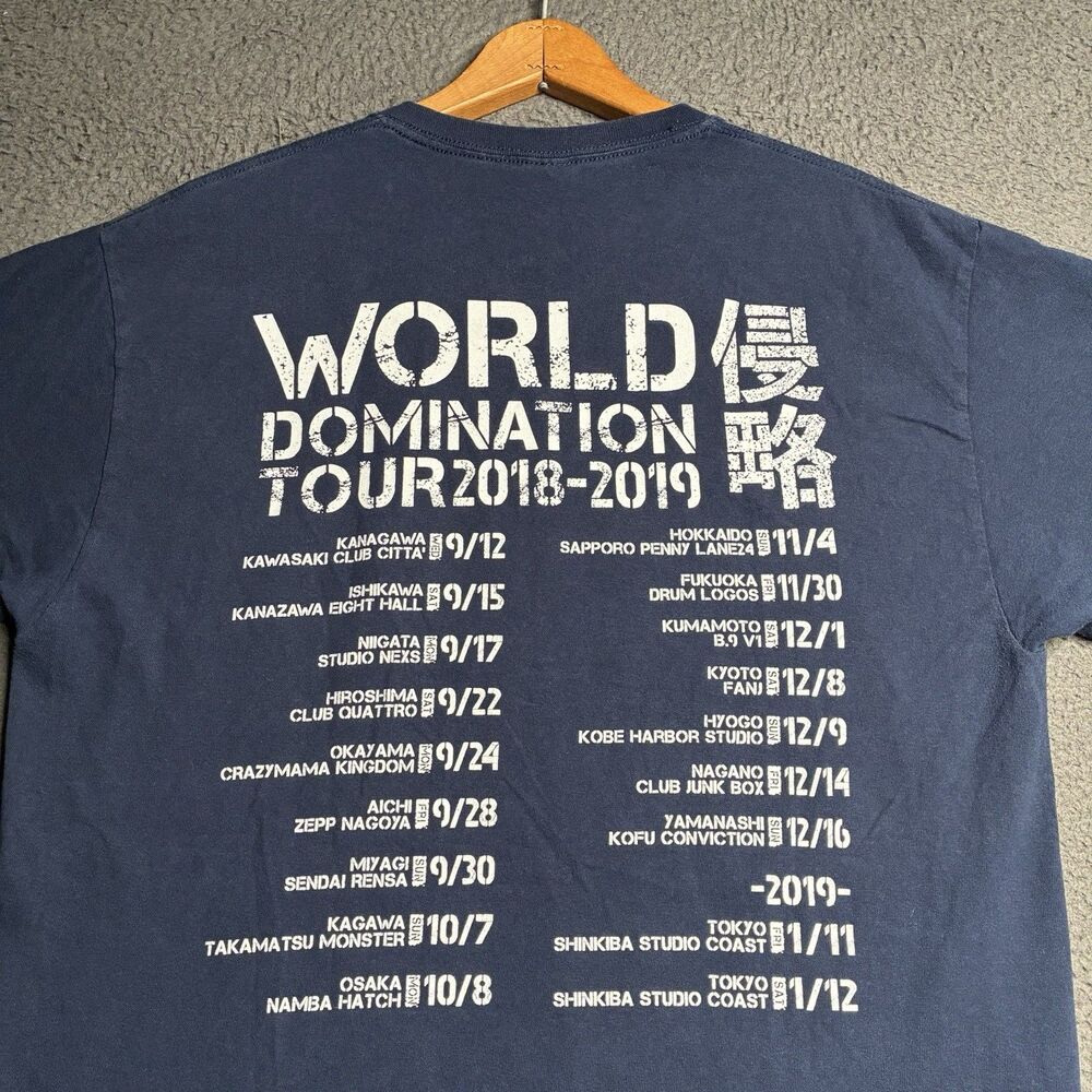 Band-Maid Band Pocket T Shirt Mens XL World Domination Japan Tour 2018